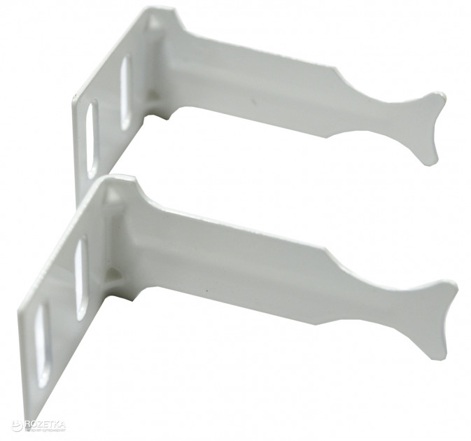 Комплект кронштейнов угловых для радиатора отопления (белый)